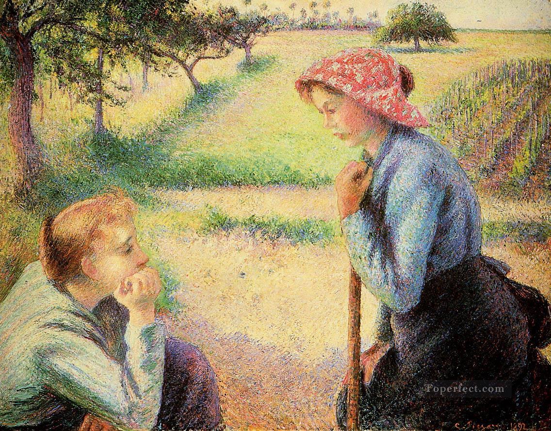 トーク 1892年 カミーユ・ピサロ油絵